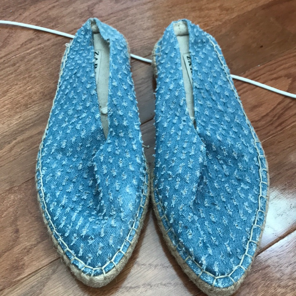Zara denim mules